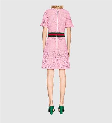 gucci pink dress 2019|Gucci lace dress.